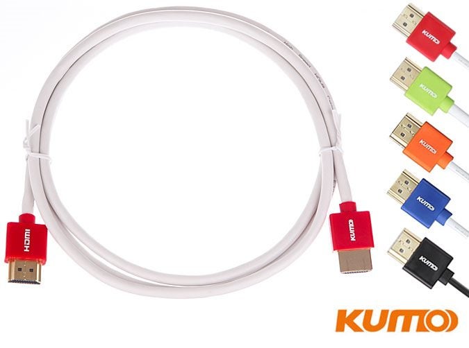 Kumo colour elite series slim HDMI cable Set of 5 - Colour code your gear! Carousel 1