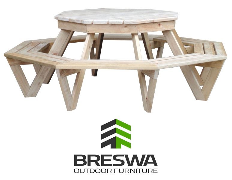Octagon BBQ Table - 8 Adults (2100 diameter) Carousel 1