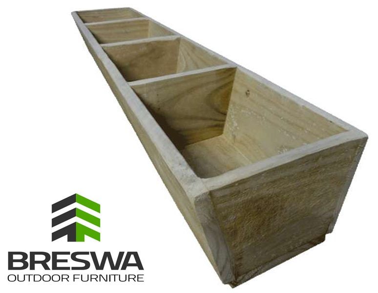 Wooden Herb Planter Box - 1200 Long *4x Divisions* Carousel 1