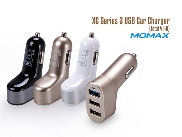 Momax 3 Port Car Charger Carousel 1