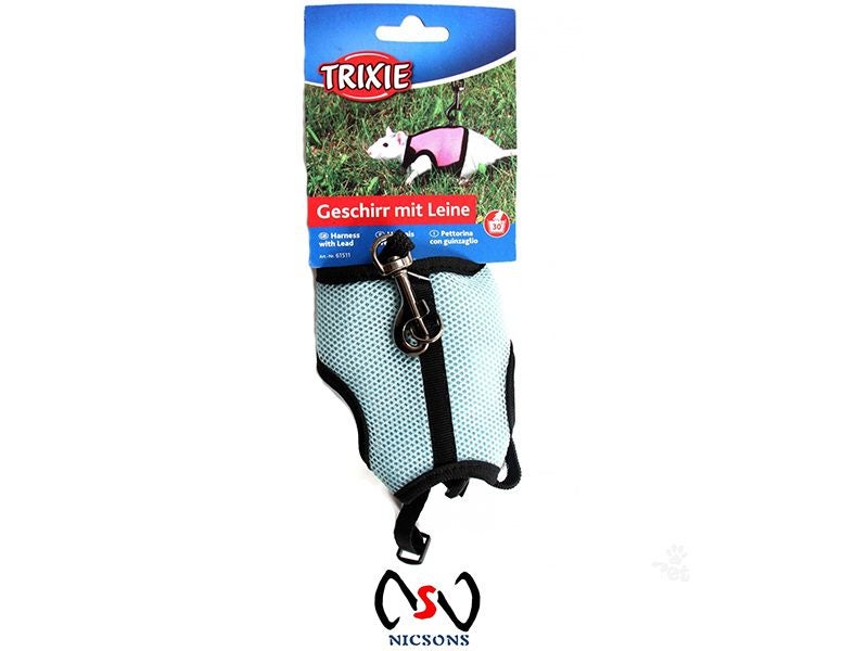 Trixie Soft Rat Harness With Leash Carousel 1