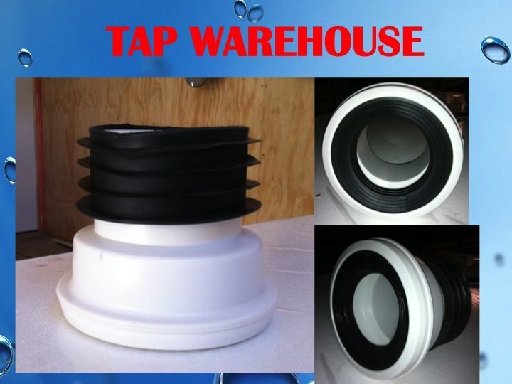 Tapwarehouse rubber 100 mm toilet pan straight connector- Clearance Carousel 1