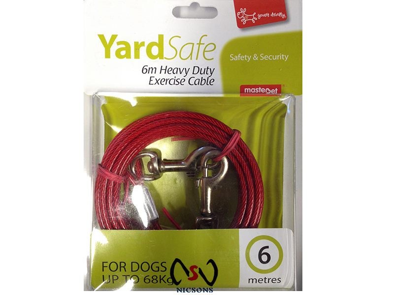 Yours Droolly Dog Exercise Tie Out Cable Lead 6M Carousel 1