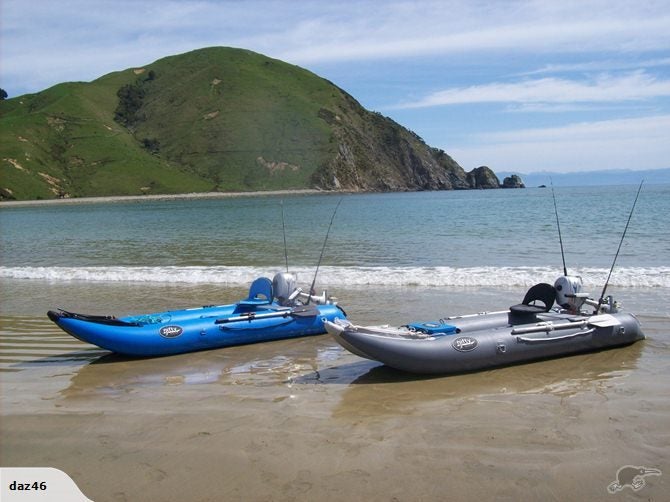 Nifty Boat - Inflatable Fishing Kayak with outboard 