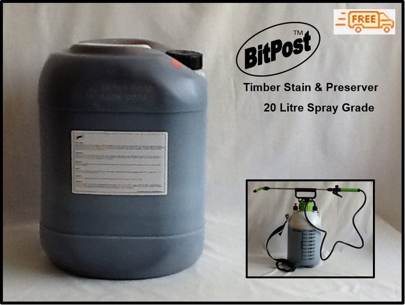 BitPost -100L- Spray Grade Wood Stain & Preserver Carousel 2
