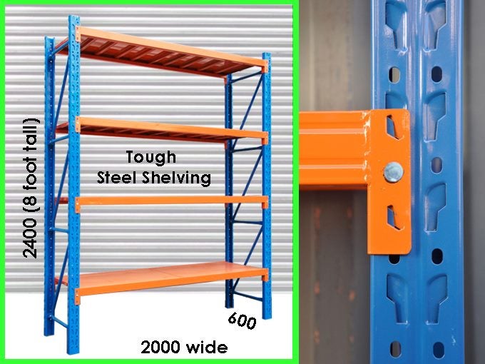 1.5t Industrial Steel Shelving 2L x 2.5H x 0.6D Carousel 1