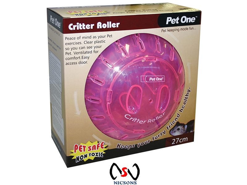 Pet One Critter Roller Rat Exercise Ball Toy 27CM Carousel 1