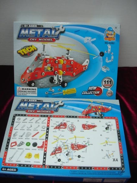 Mecanno Type Helicopter Models 111 pcs Carousel 1