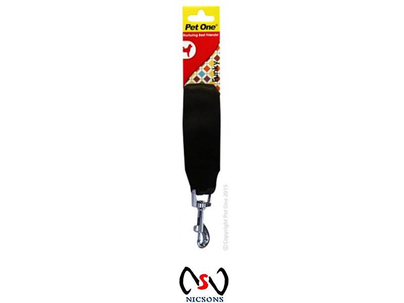 PET ONE NYLON SEAT BELT ATTACHMENT 13CM BLACK Carousel 1