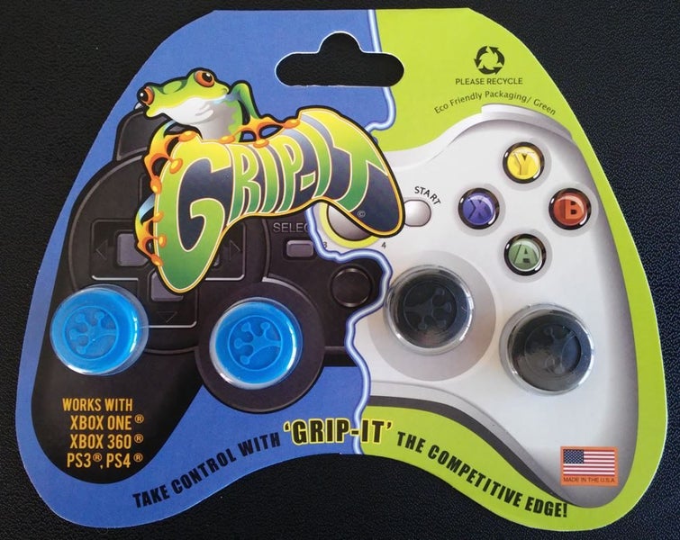 Grip-iT Analog Stick Covers Blue/Black BRAND NEW Carousel 1