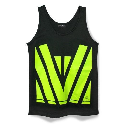 Hi Vis Forestry Singlet - Black/Yellow - Sizes S to 7XL (7XL $37.99) Carousel 1