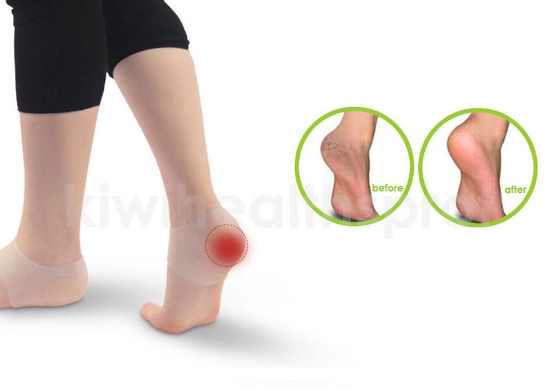 2x Foot Heel Protector Moisturizing Anti-Cracking Carousel 1