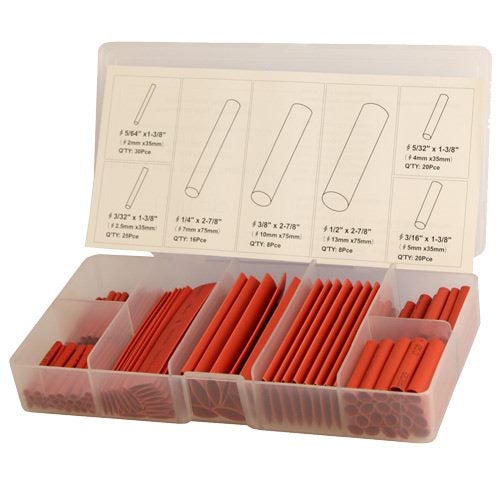 Upgrade Heat Shrink Tubing Set 127pc; Red Carousel 1