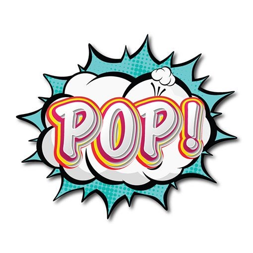 Pop Art Actions "POP" - Wall Art Carousel 1