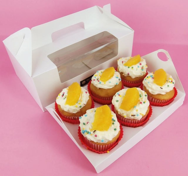 5 Cupcake box fits 6 with holder + 5 Free sticker Carousel 1