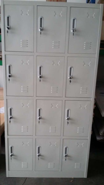 12 bay locker — grey Carousel 1