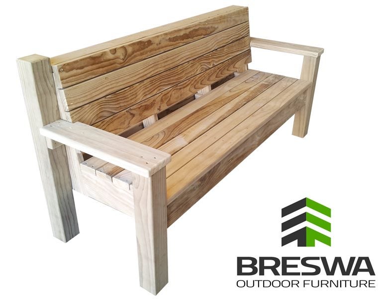 Park Bench 1900mm Long (Formal Style) Carousel 1
