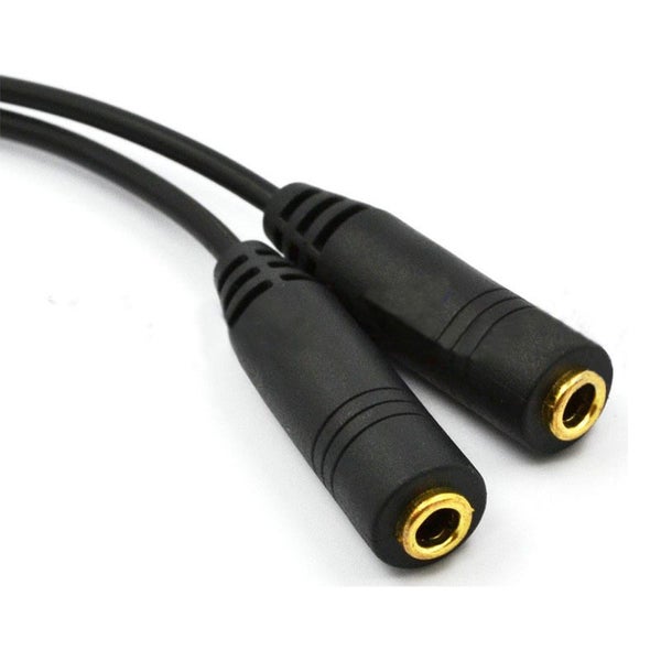 Audio AUX Cable Stereo Extension Headphone Splitter Cord Male to 2 Female 3.5mm Carousel 5