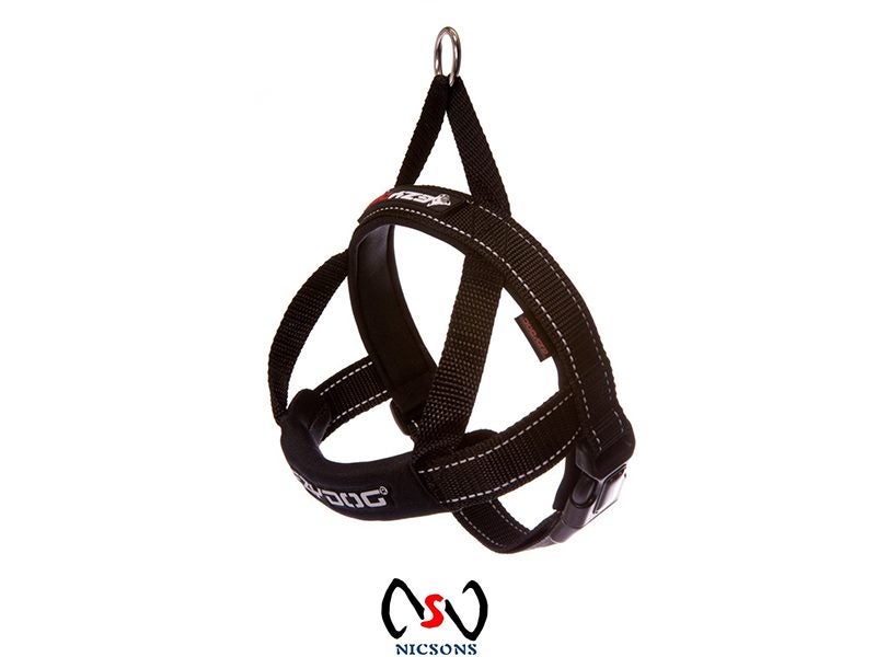 EZYDOG QUICK FIT DOG HARNESS MEDIUM BLACK Carousel 1