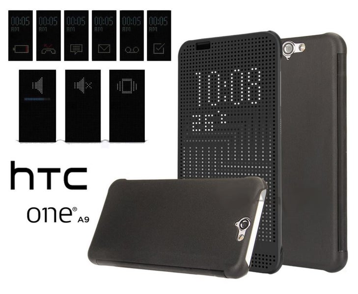 HTC one A9 case dot view flip case Carousel 1