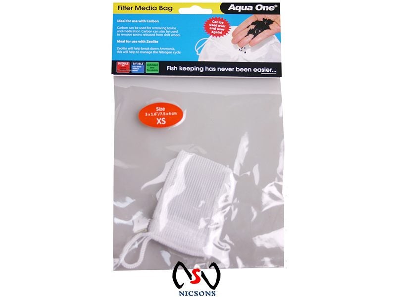Aqua One Filter Media Netting Bag 7.5 x 4cm XSmall Carousel 1