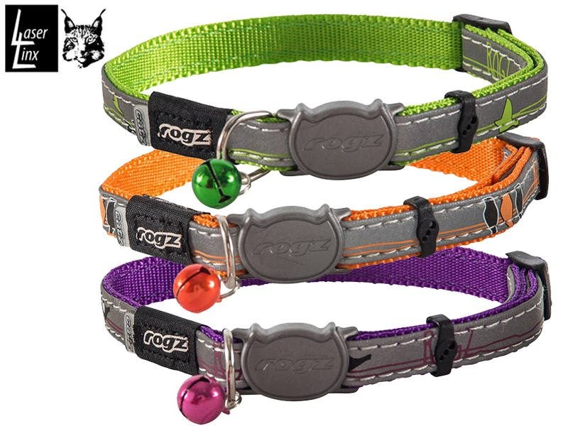 Cat Collar ROGZ NightCat Safety Collar REFLECTIVE Carousel 1