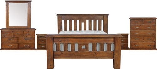 Brownie Queen Bed 6 PC Combo Carousel 1