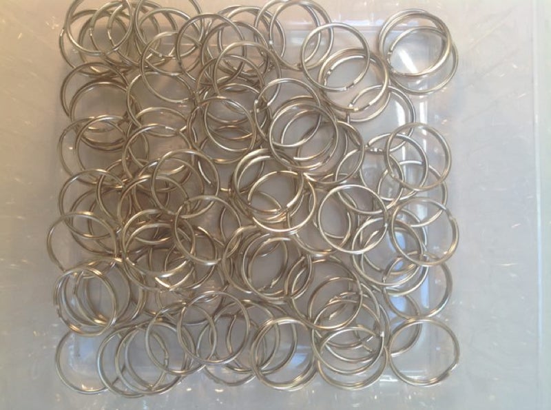 25mm Key Rings Split Steel in lots of 200 Carousel 1