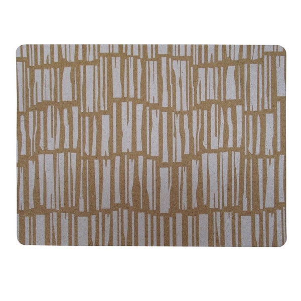 Placemats - Cork - Set of 4 - White Carousel 1