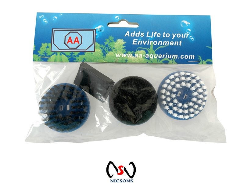 AA Aquarium Aquascrub Spare Brush Set Carousel 1