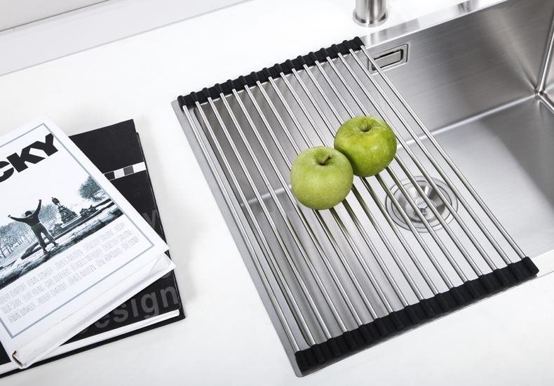 Sink Multipurpose Roll-Up Dish Drying Rack Carousel 2