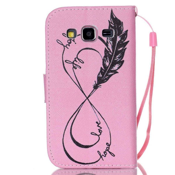Galaxy Core Prime case wallet leather case printed Carousel 2