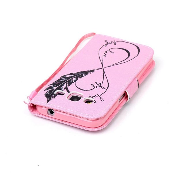Galaxy Core Prime case wallet leather case printed Carousel 8