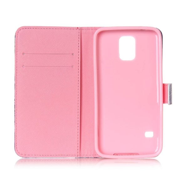 Galaxy S5 case wallet leather case printed Carousel 7