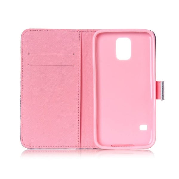 Galaxy S5 MINI case wallet leather case printed Carousel 7