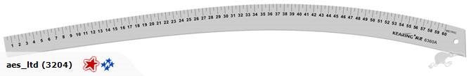 Hip Curve (Curve Stick) Ruler *Aluminium* Carousel 1