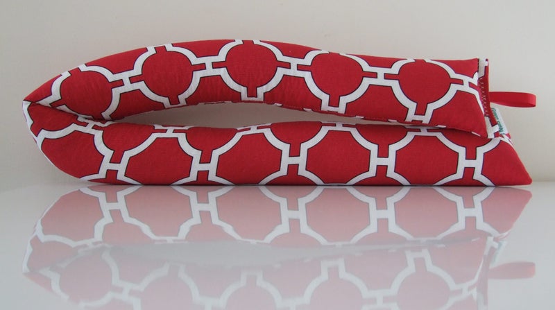 Red Geometric Draught Stopper - NEW! Carousel 1