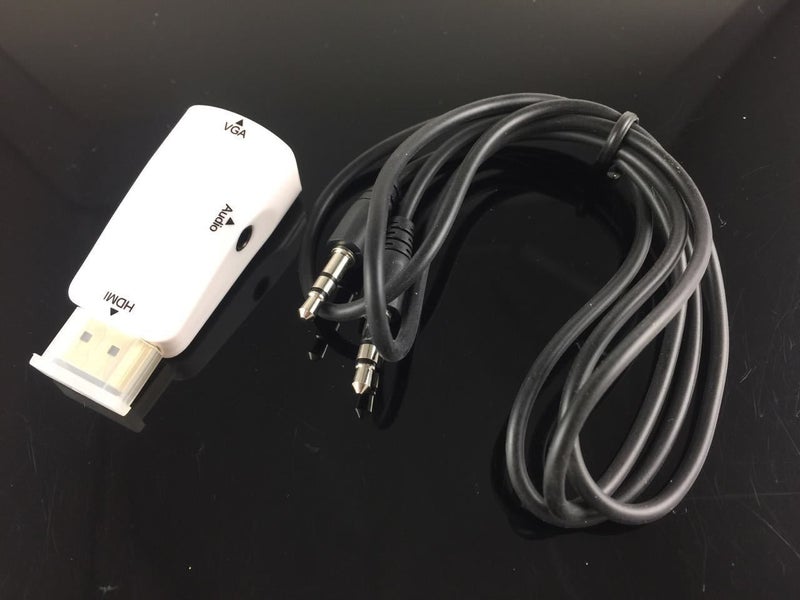 $1 RESERVE HDMI VGA Adapter * HDMI to VGA Converter with Audio Output Carousel 2