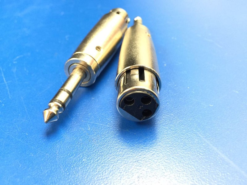 XLR Female to 1/4" 6.35mm male Adapter Carousel 1