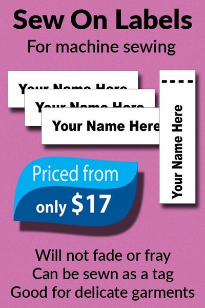 20 Sew On Clothing Name Labels Carousel 1