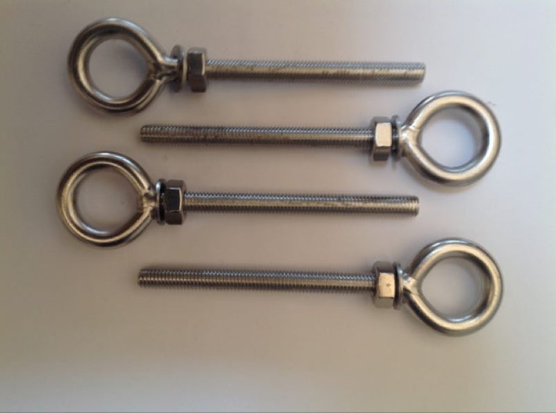 10mm Eye Bolt Nut Washer S/Steel in lots of 4 Carousel 1