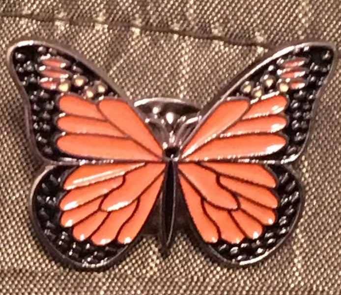 Monarch Butterfly Brooch (open wings) Carousel 2