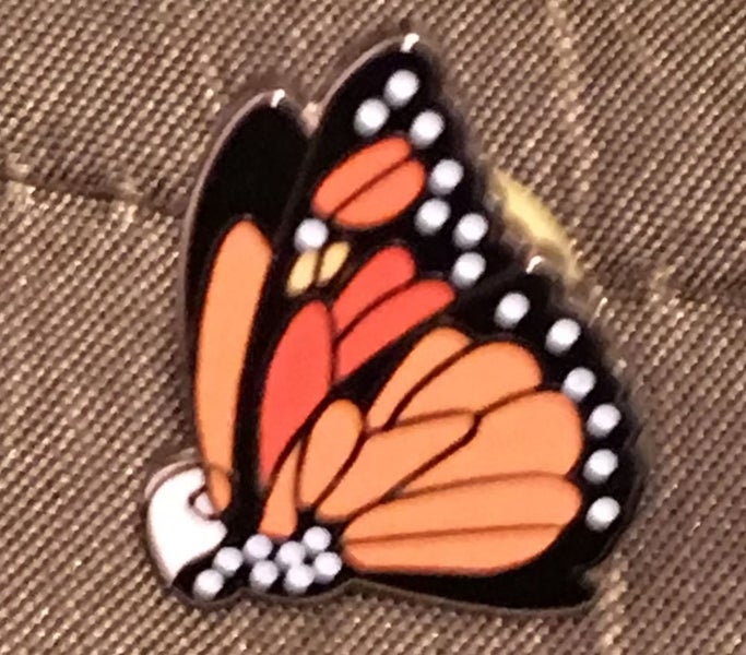 Monarch Butterfly Brooch (closed wings) Carousel 2