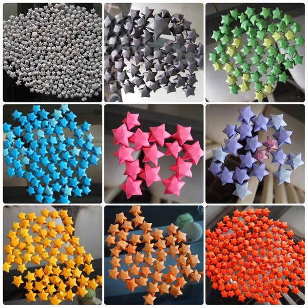 High Quality Paper Puffy Lucky Stars Origami NEW Carousel 1
