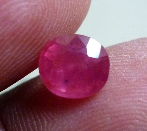 1.83CT UNHEATED OVAL 100% NATURAL TOP RED RUBY Carousel 1