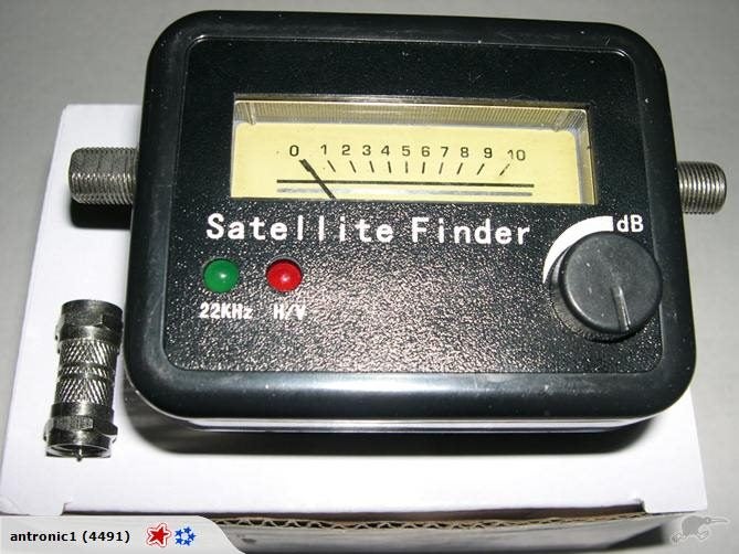 Satellite Finder Satfinder 17db SF10HV22A FREE M/M Adapter to Connecting to Dish Carousel 1