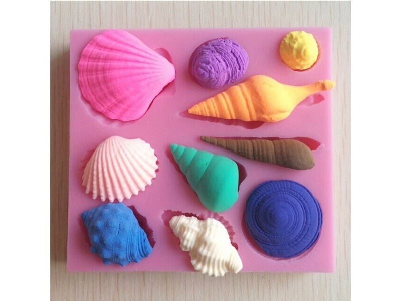Mermaid Tail + Seashell Mould (L) Cake Decor Carousel 2