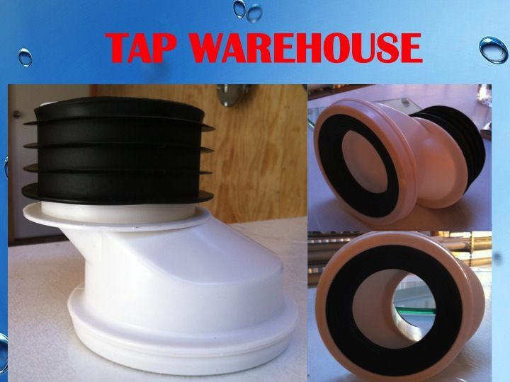 Tapwarehouse rubber 100 mm toilet pan straight connector- Clearance Carousel 11