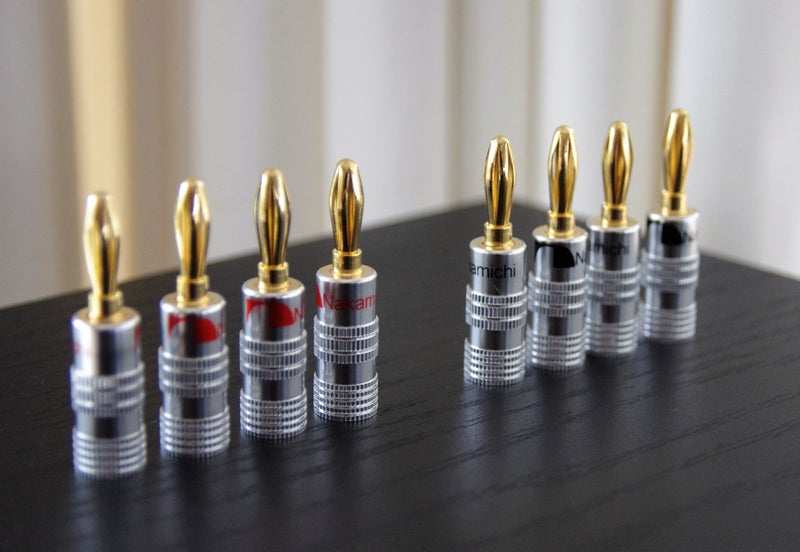 Nakamichi banana plugs x 8 with free urban shipping Carousel 1
