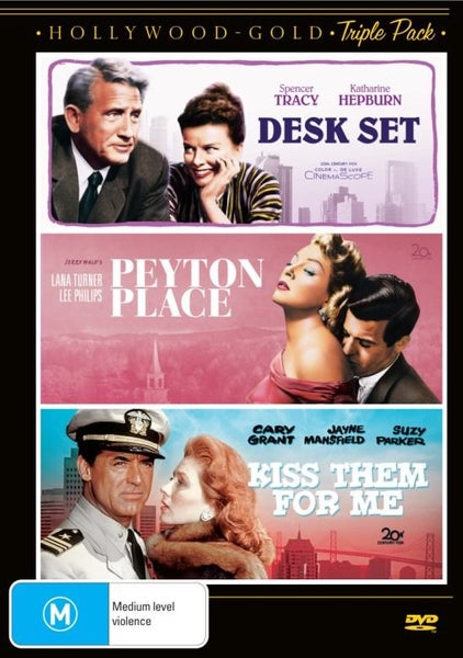 Desk Set Peyton Place Kiss Them For Me 3dvd Trade Me